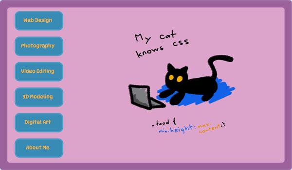 A screenshot of this website's main page.